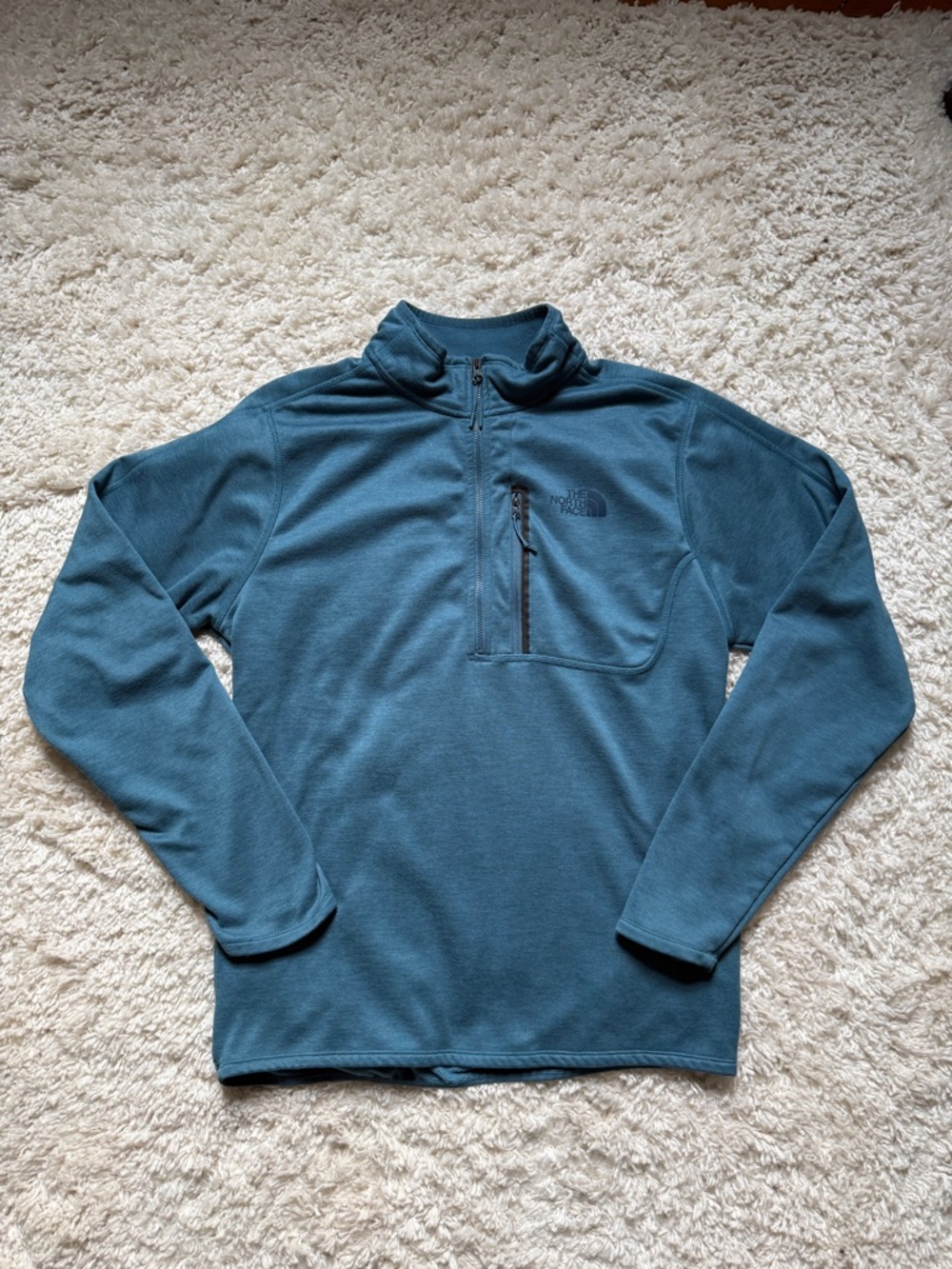The North Face Men’s Canyonland Turquoise 1/4 Fleece Pullover. Size Med.